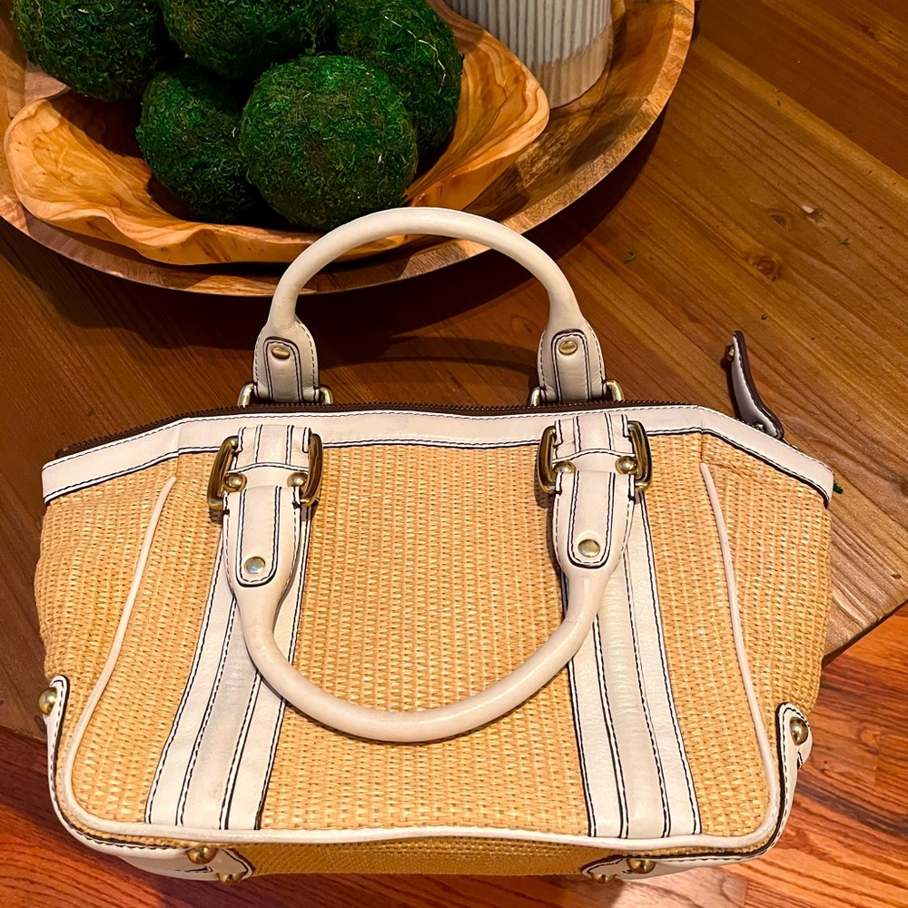 Banana Republic woven arm bag